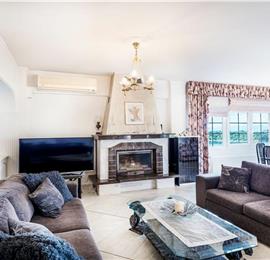 8 Bedroom villa with pool & seaview, near Acharavi, sleeps 16-18